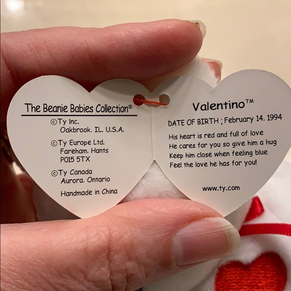 Ty beanie Valentino. Brown nose PVC. New - Picture 3 of 6